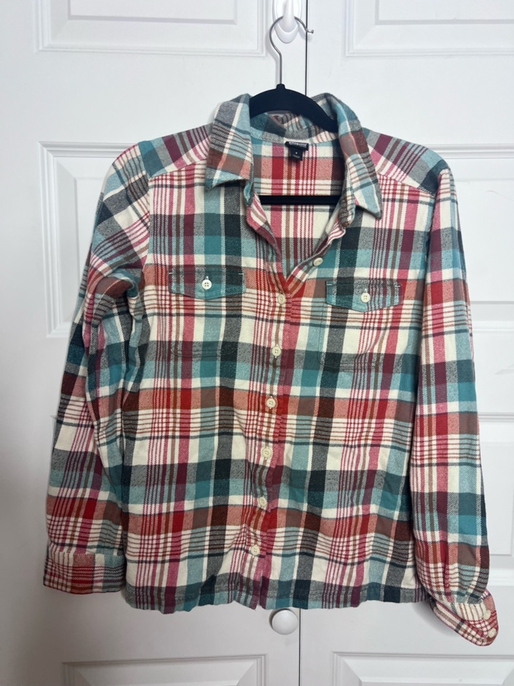 Patagonia Organic Cotton Plaid Flannel Shirt – Size 8